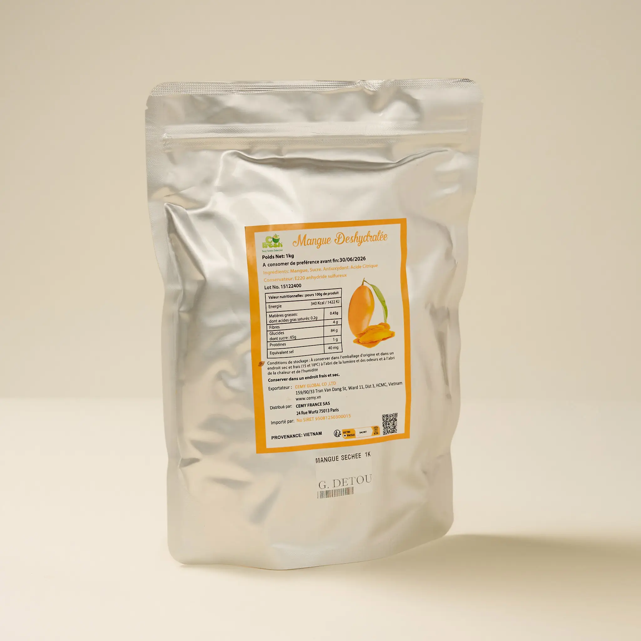Mangue sechée  1Kg