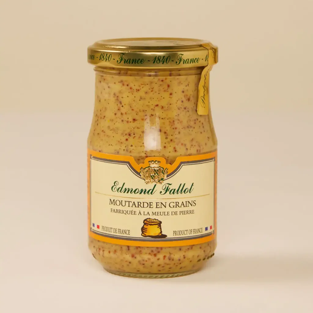 Grain mustard, white wine, 21cl, Fallot