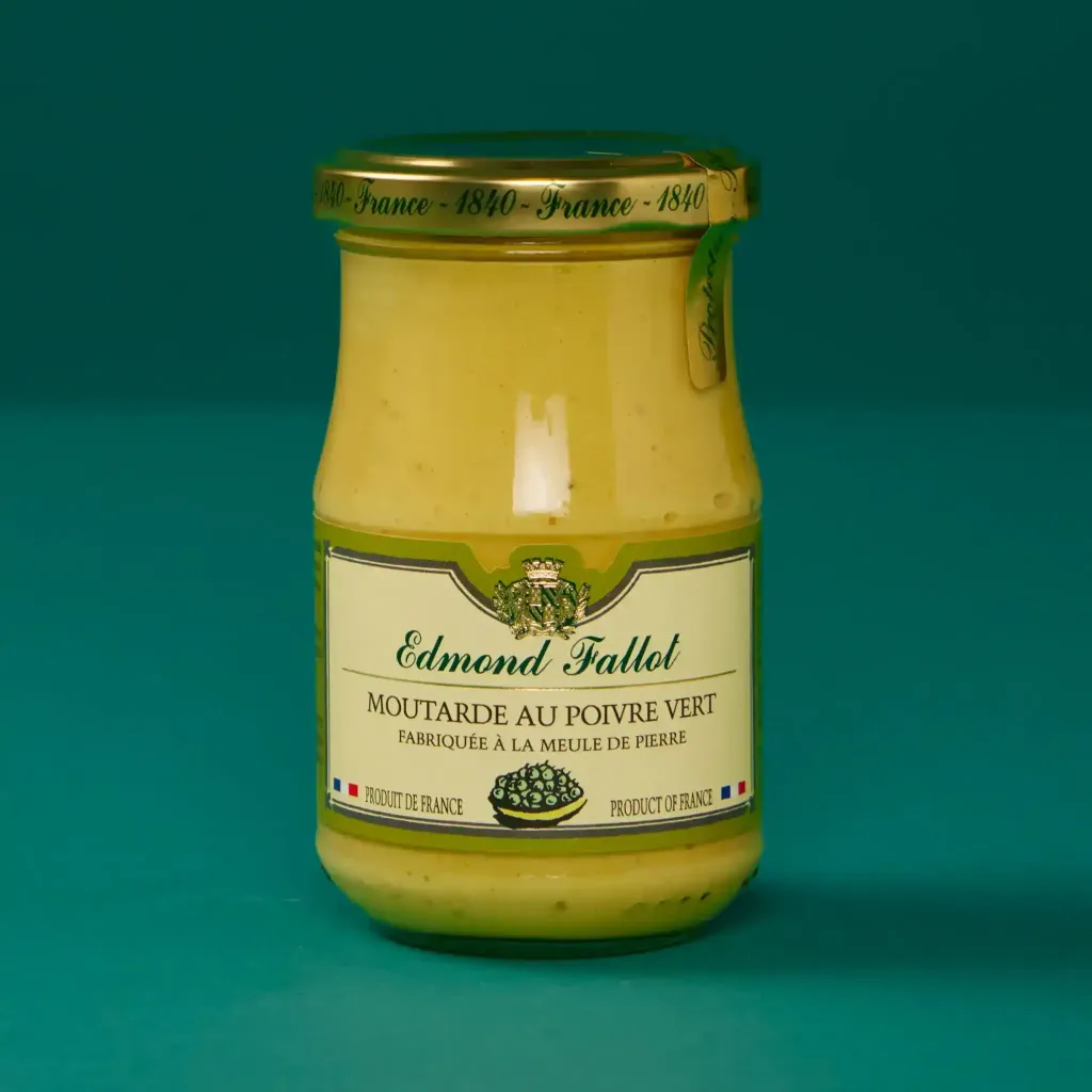 Dijon mustard with green peppercorns, 21cl, Fallot