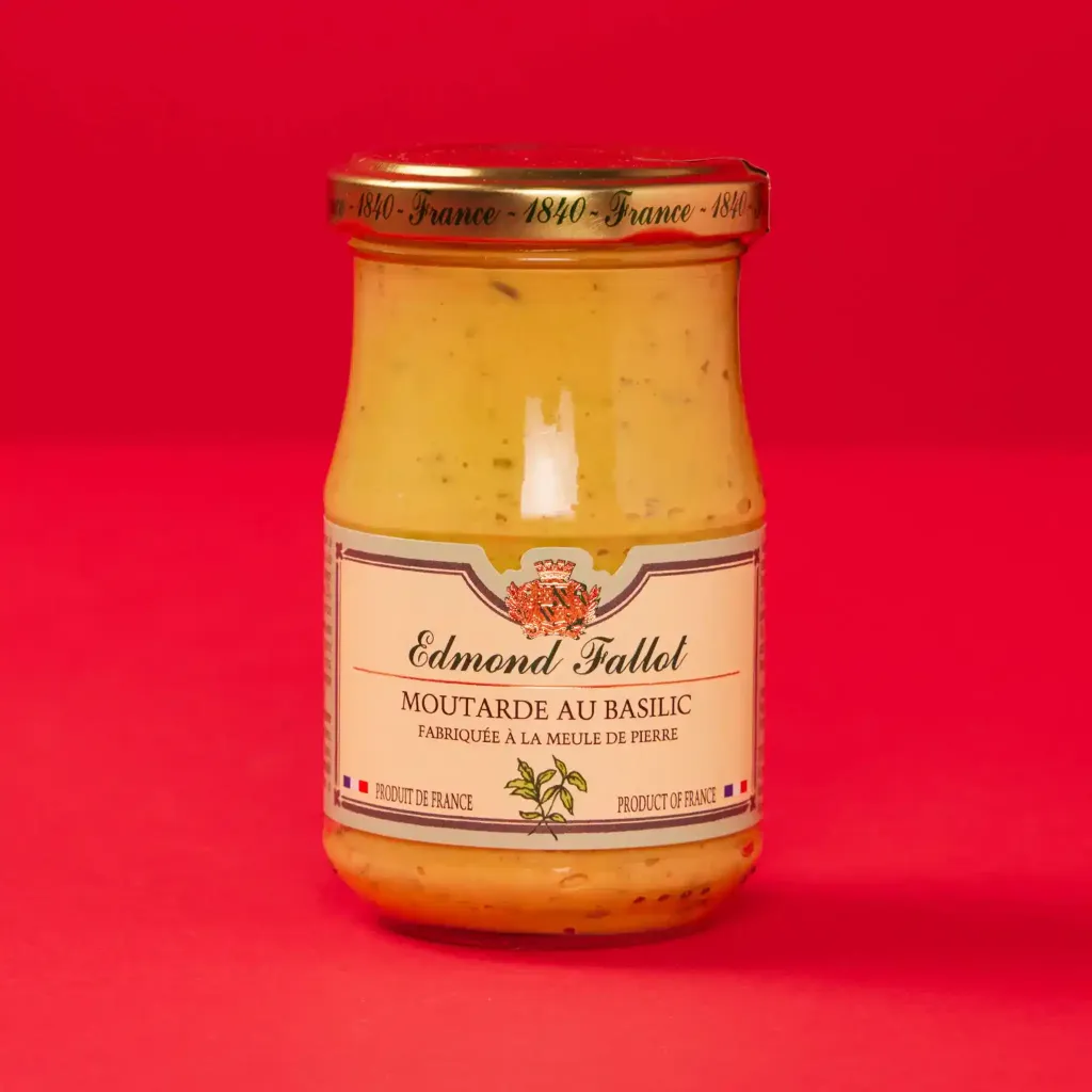 Dijon mustard with basil, 21cl, Fallot