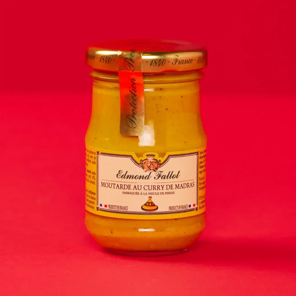 Moutarde au curry de madras  10cl    fallot