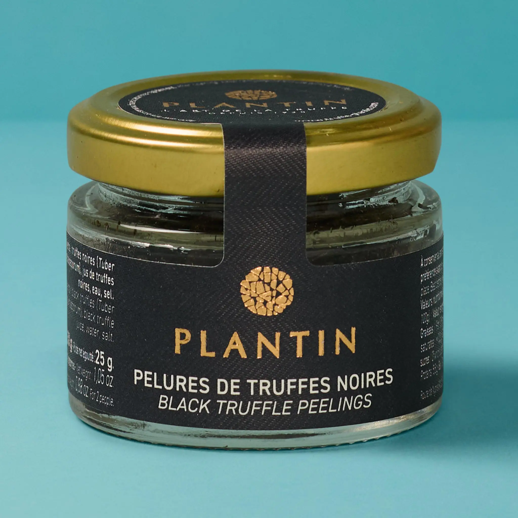 Black truffle peelings in a glass jar, 25g Plantain