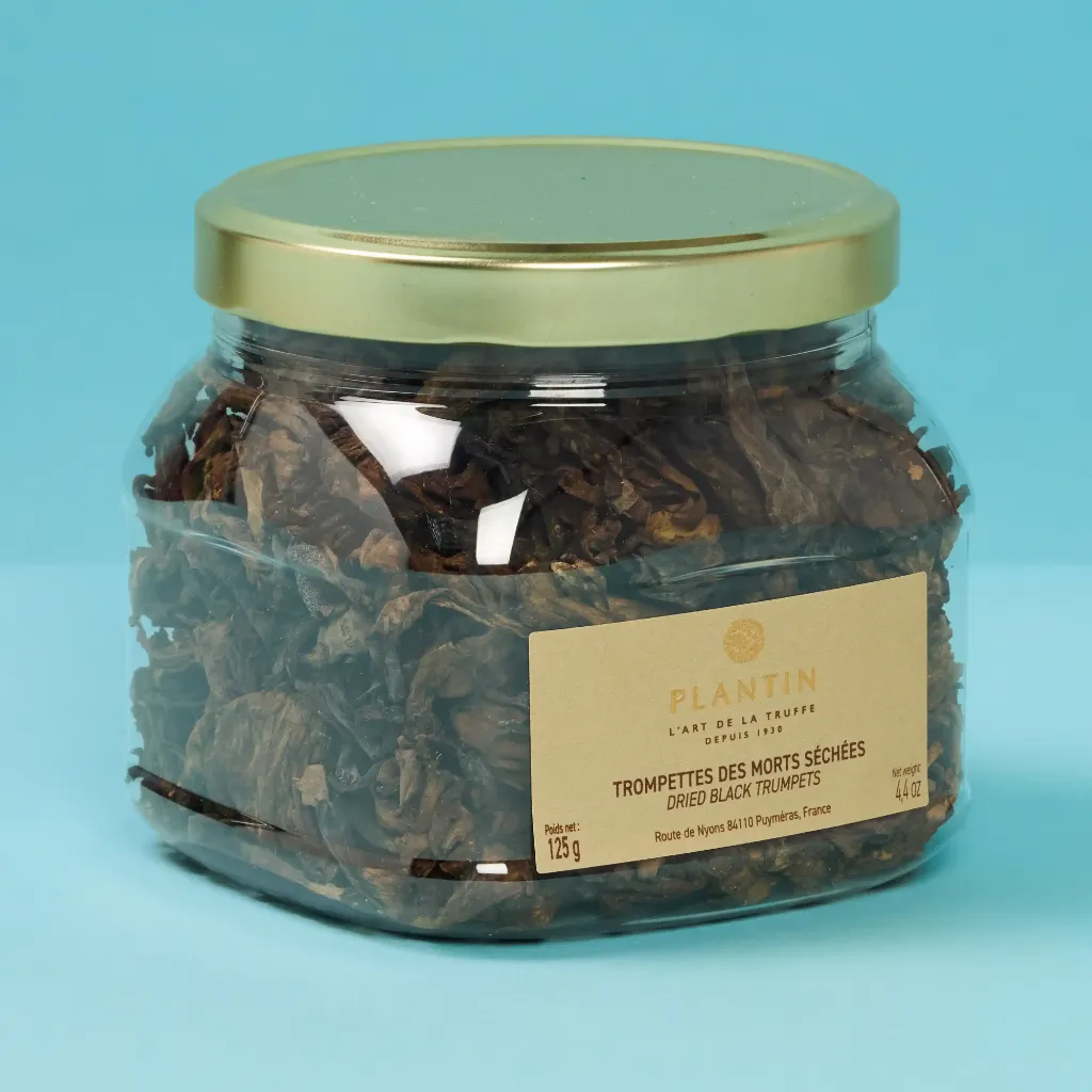Dried black trumpet mushrooms 125g plantain