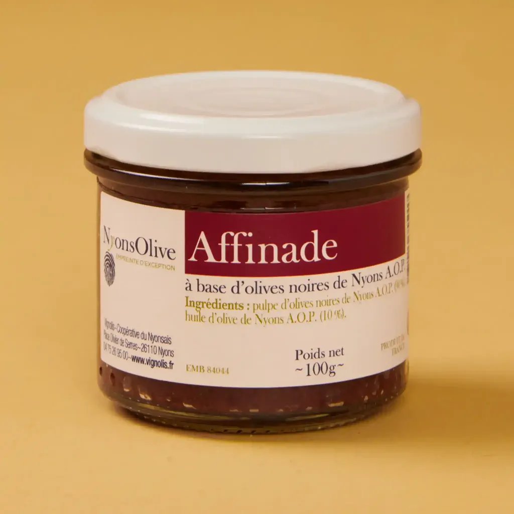 Affinade olives noires nyons   100g    vignolis