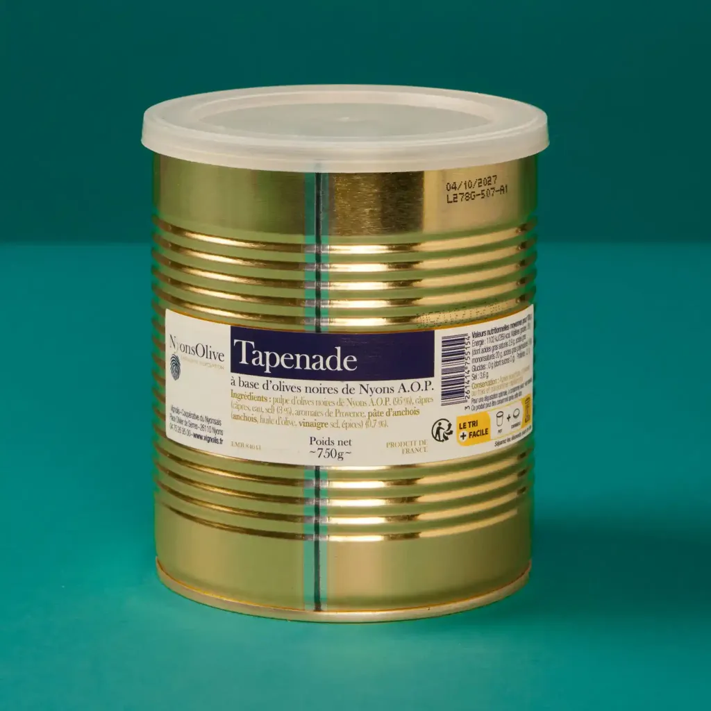 Tapenade noire aux olive/nyons 750g    vignolis