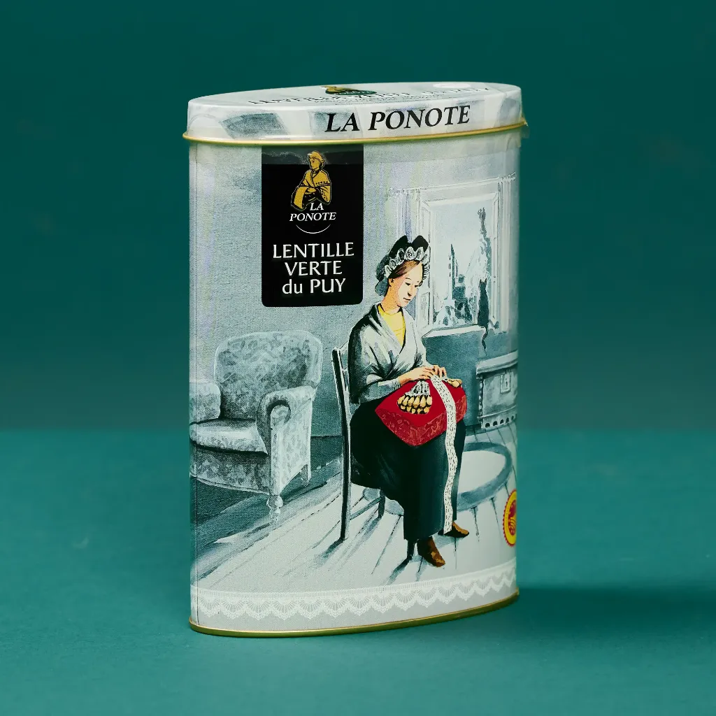 Lentilles vertes du puy boite fer 500g trescart