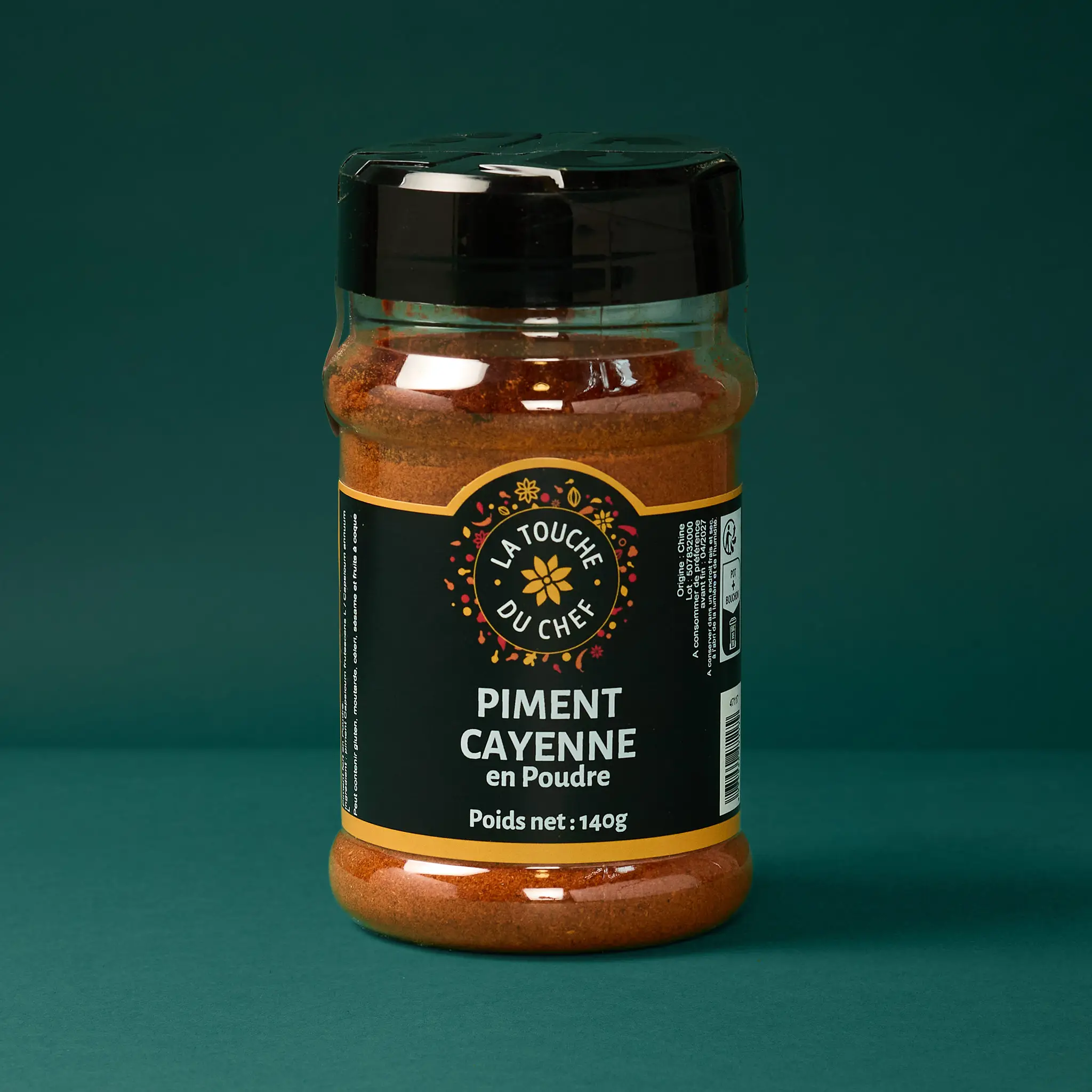 PIMENTS FORTS CAYENNE          140g    COMPTOIR