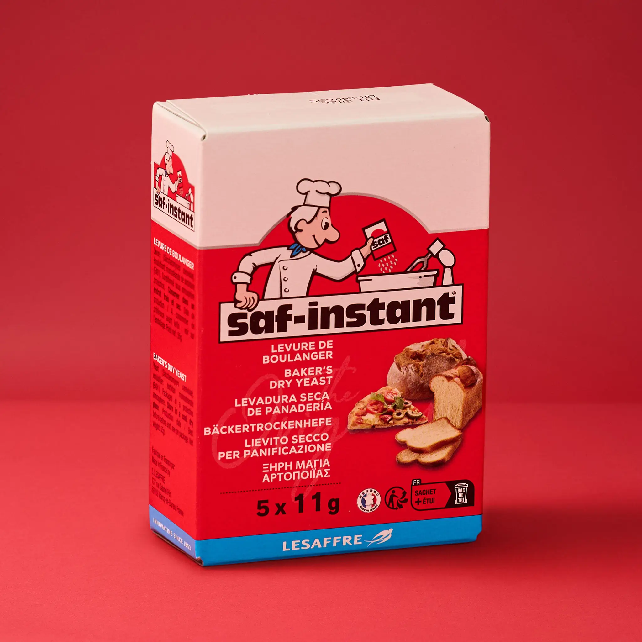 Levure sèche SAF instant 5×11g Lesaffre