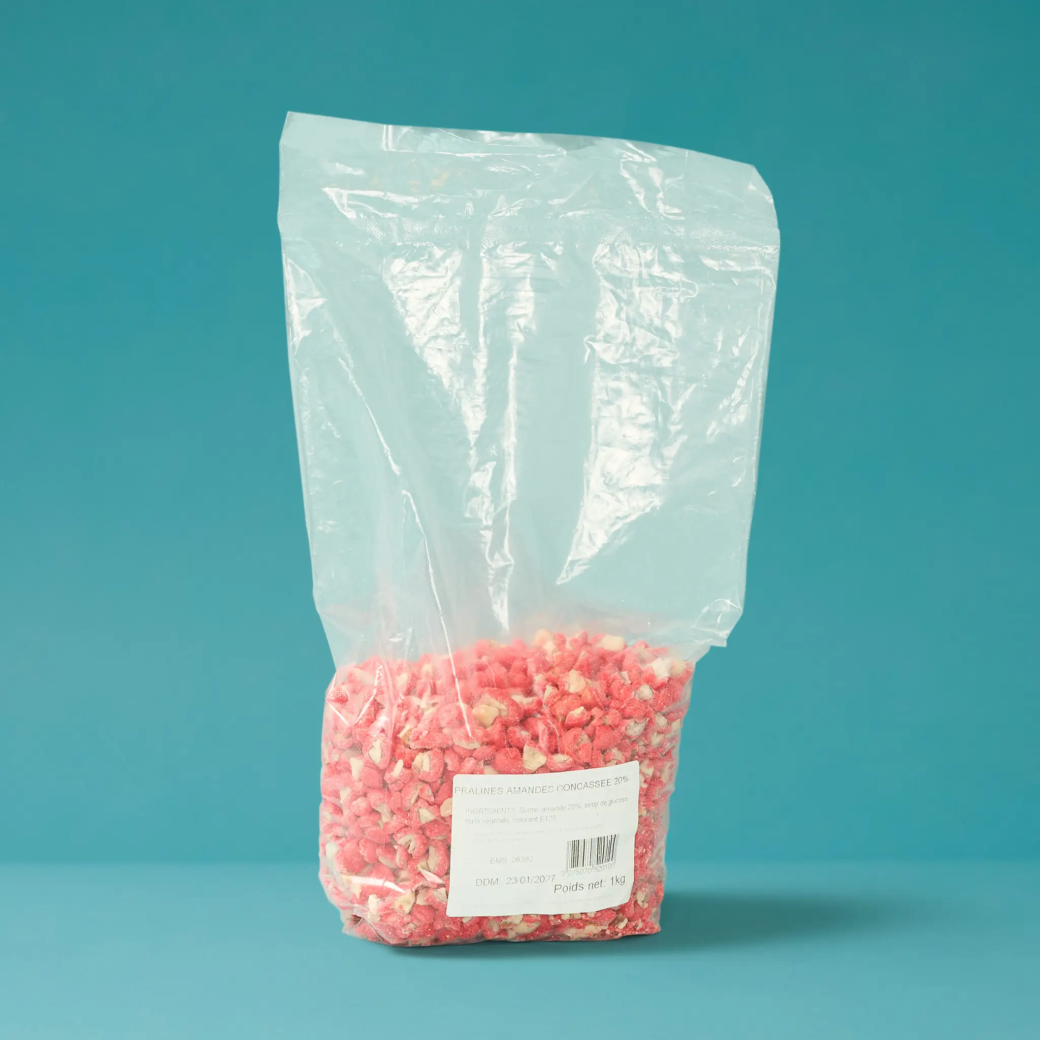 Pralines amandes 20% concassées 1kg VALENCE