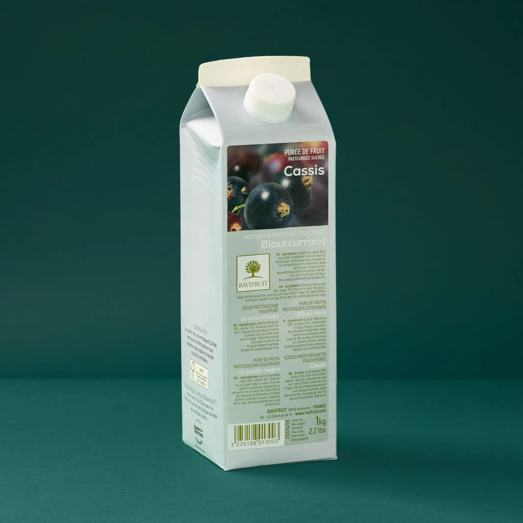 Purée de cassis ambiante 1kg Ravifruit