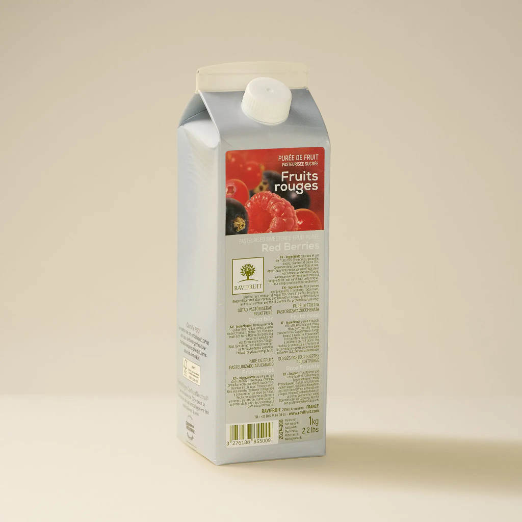 Purée   FRUITS ROUGE  ambiante  1kg    RAVIFRUIT