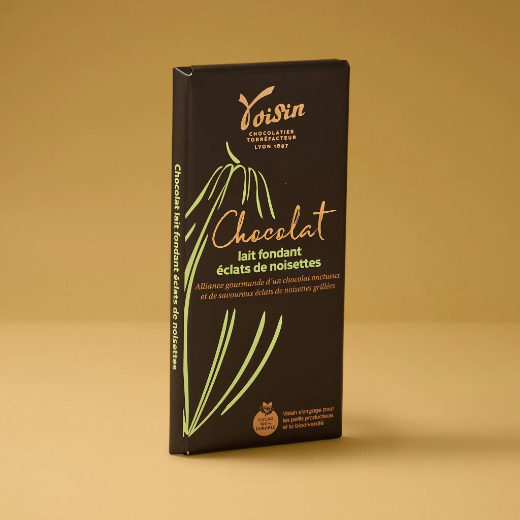 Voisin 100g Hazelnut Chocolate/Milk Chocolate Tablet