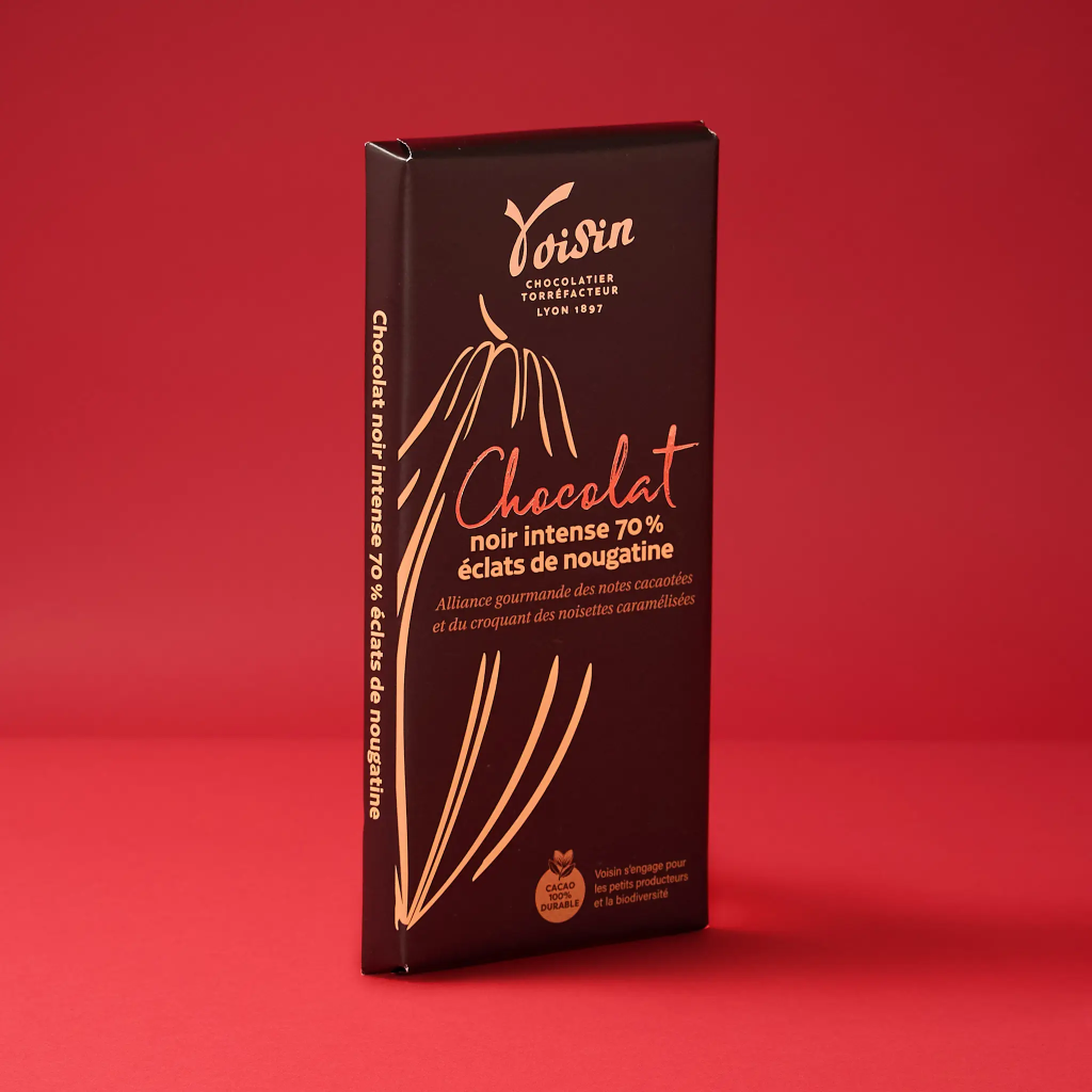 Tablette chocolat nougatine 100g Voisin