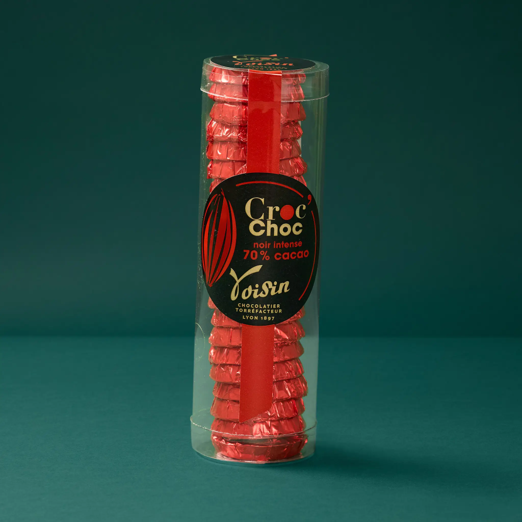 Etui croquettes noir 70% 130g Voisin
