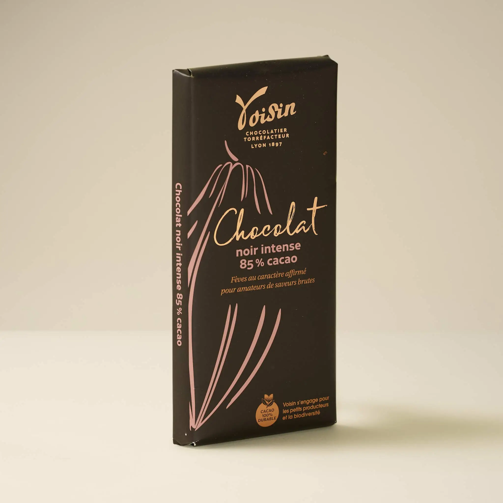Tablette chocolat noir 85% 100g Voisin