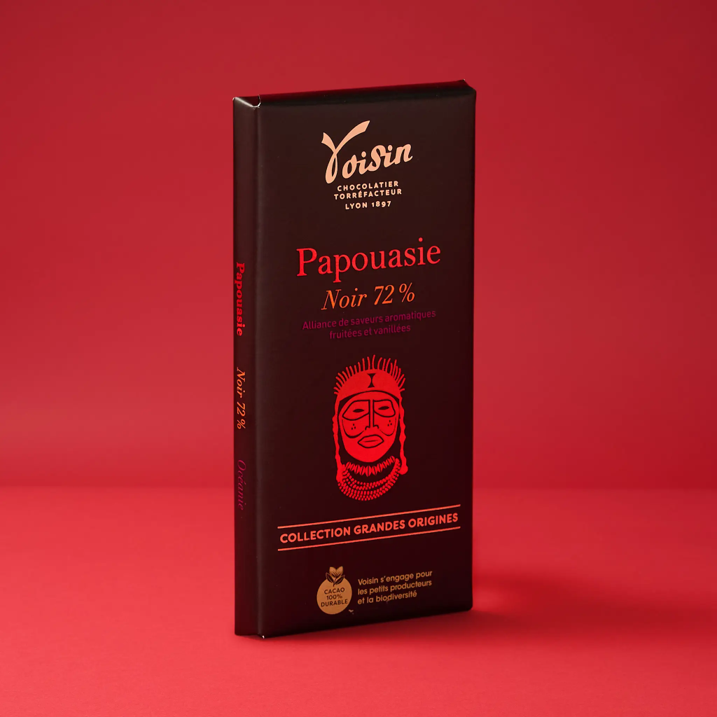Tablette choc/noir Papouasie 100g Voisin
