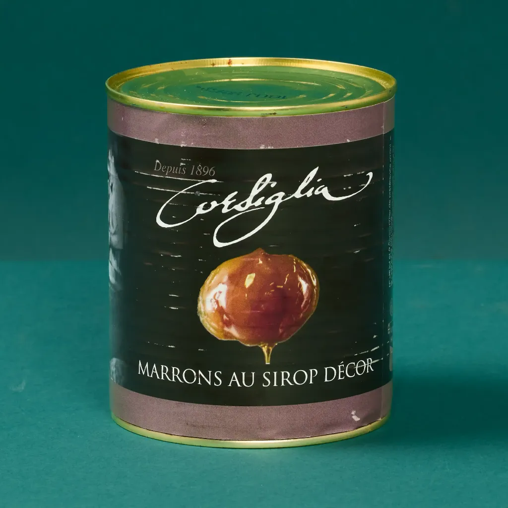 Mini chestnut metal box with Corsiglia decor