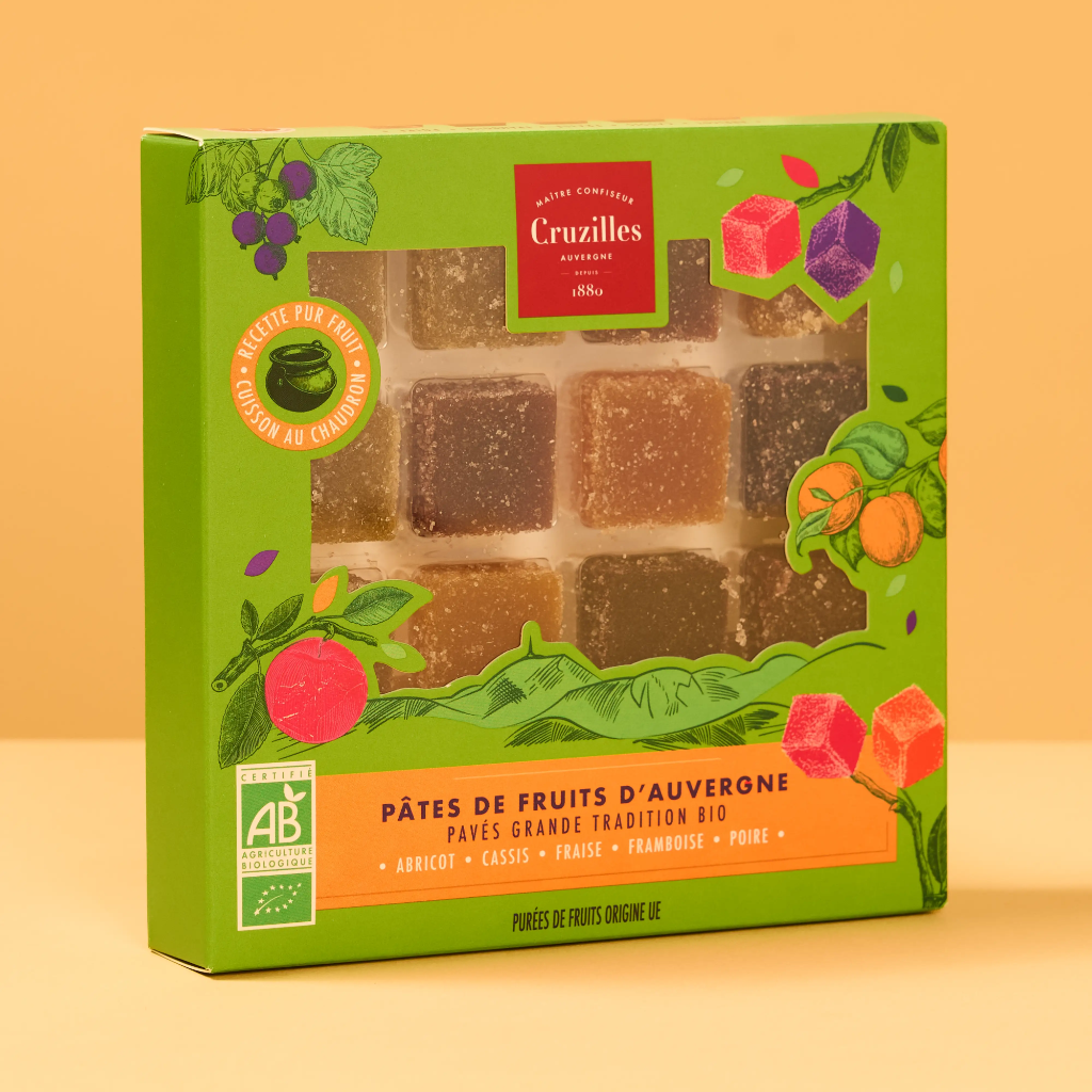 Pate de fruit tradi bio 210g    cruzille