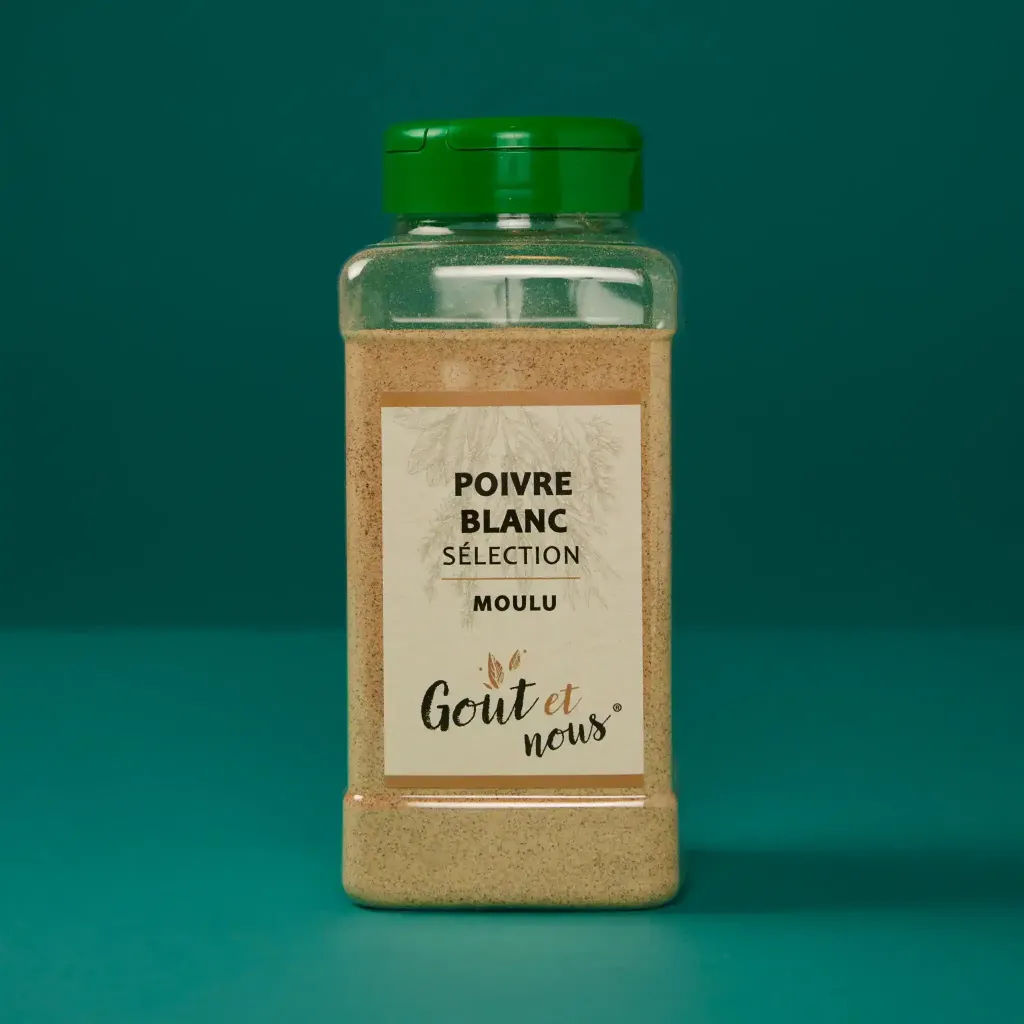 Poivre blanc sélection moulu 550g