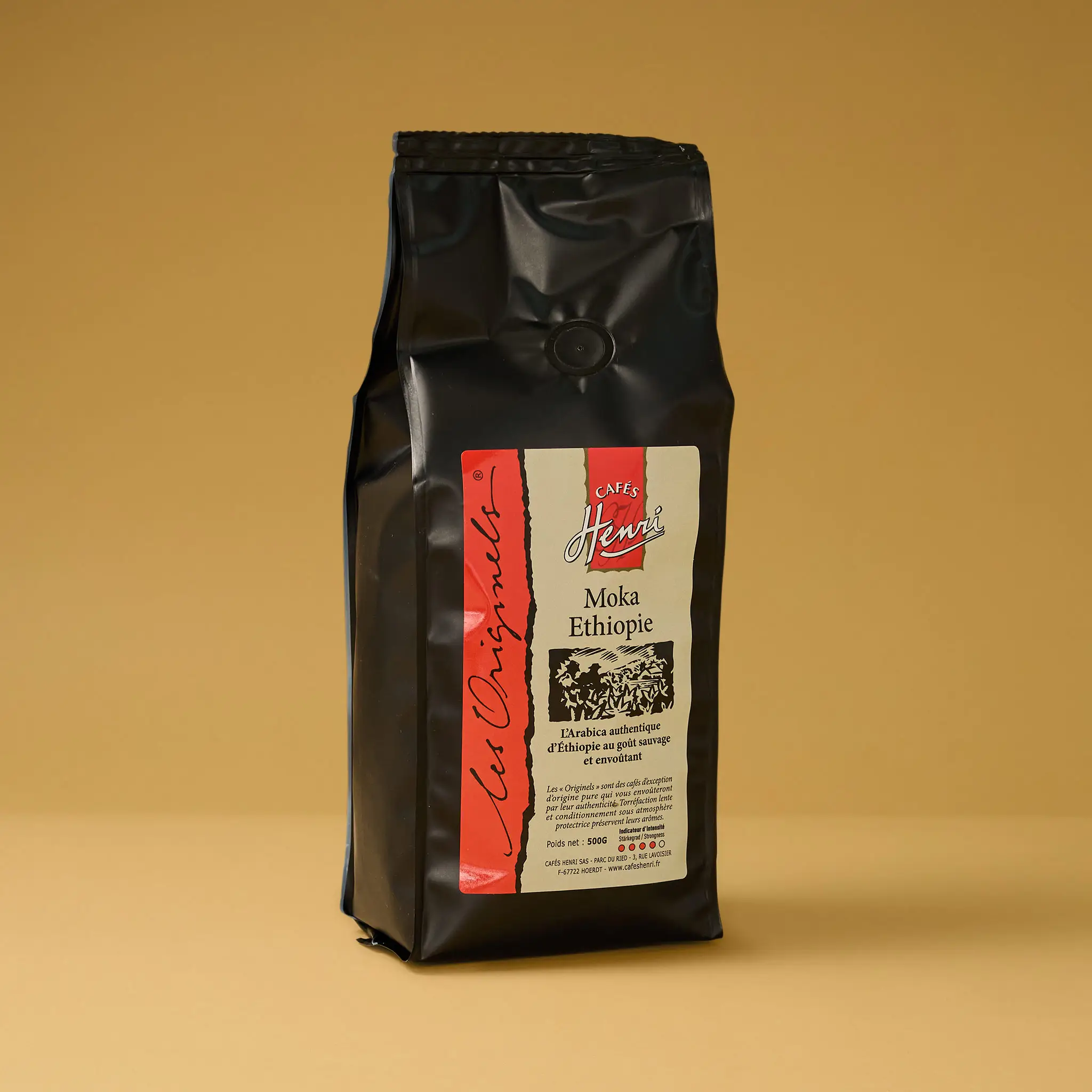 MOKA D'ETHIOPIE 100%arabica    500g    CAFE HENRI