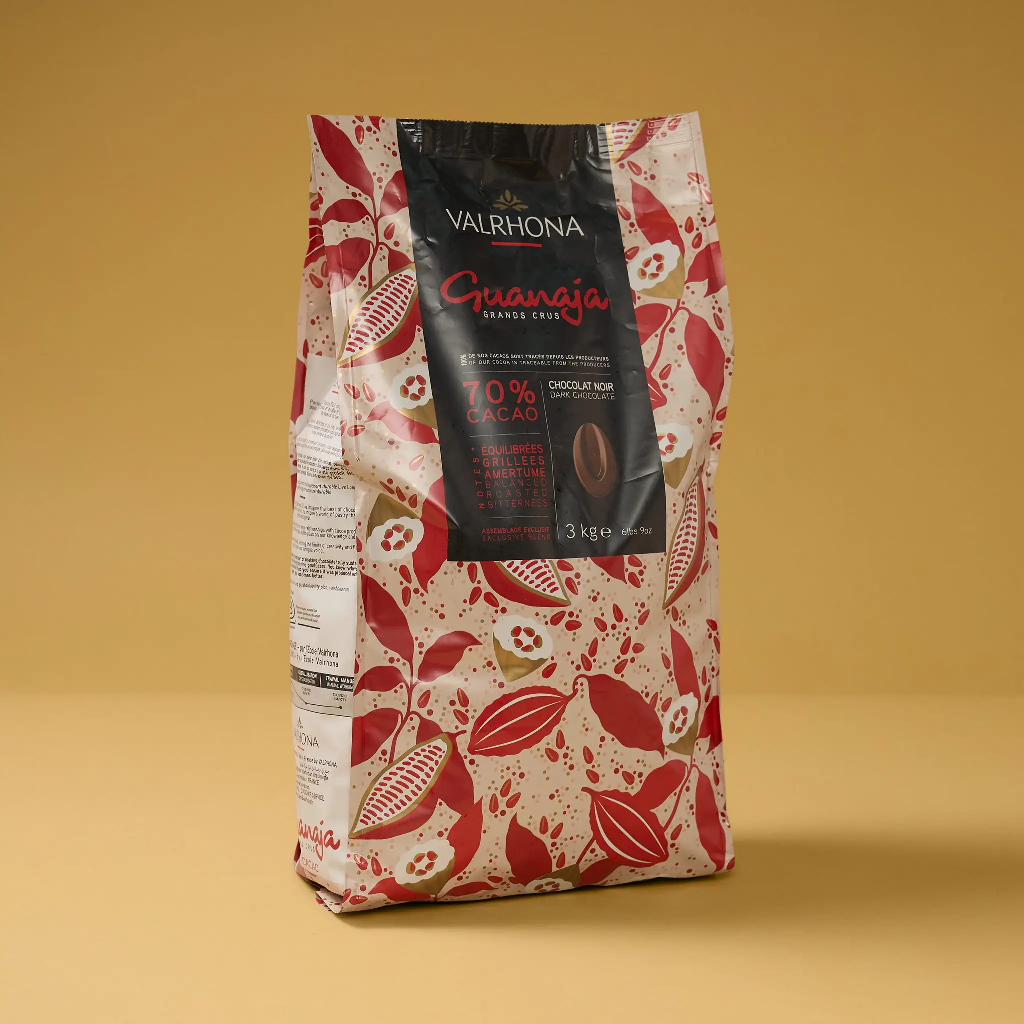 Chocolat GUANAJA  Noir 70% fève 3kg    VALRHONA