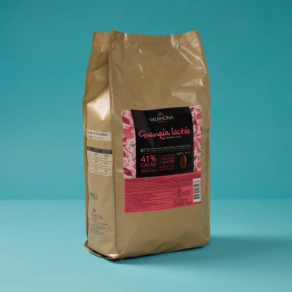 Chocolat guanaja lait 41% fève 3kg Valrhona