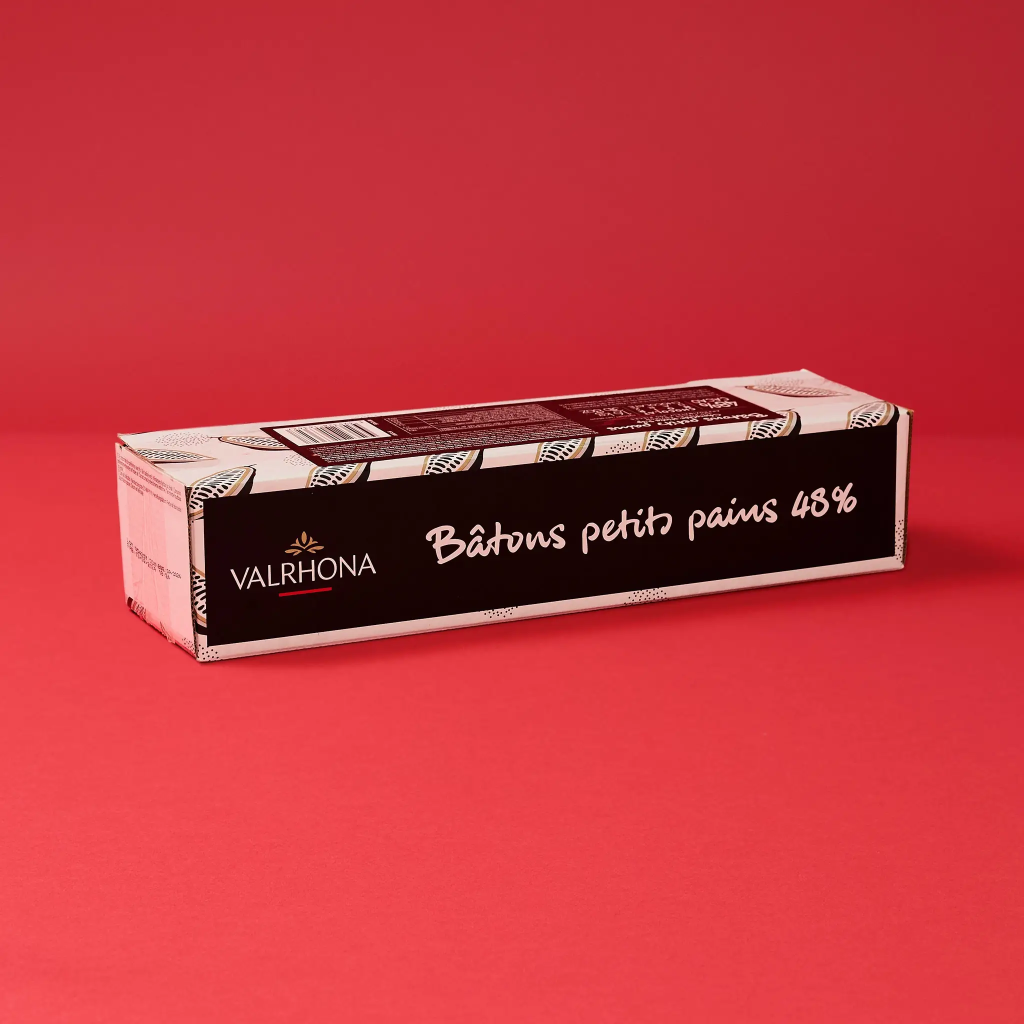300 bâtons chocolat noir 48% 1,6kg Valrhona