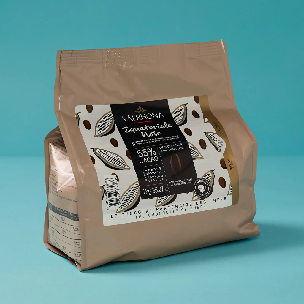 Chocolat equatorial noir 55% fève 1kg Valrhona