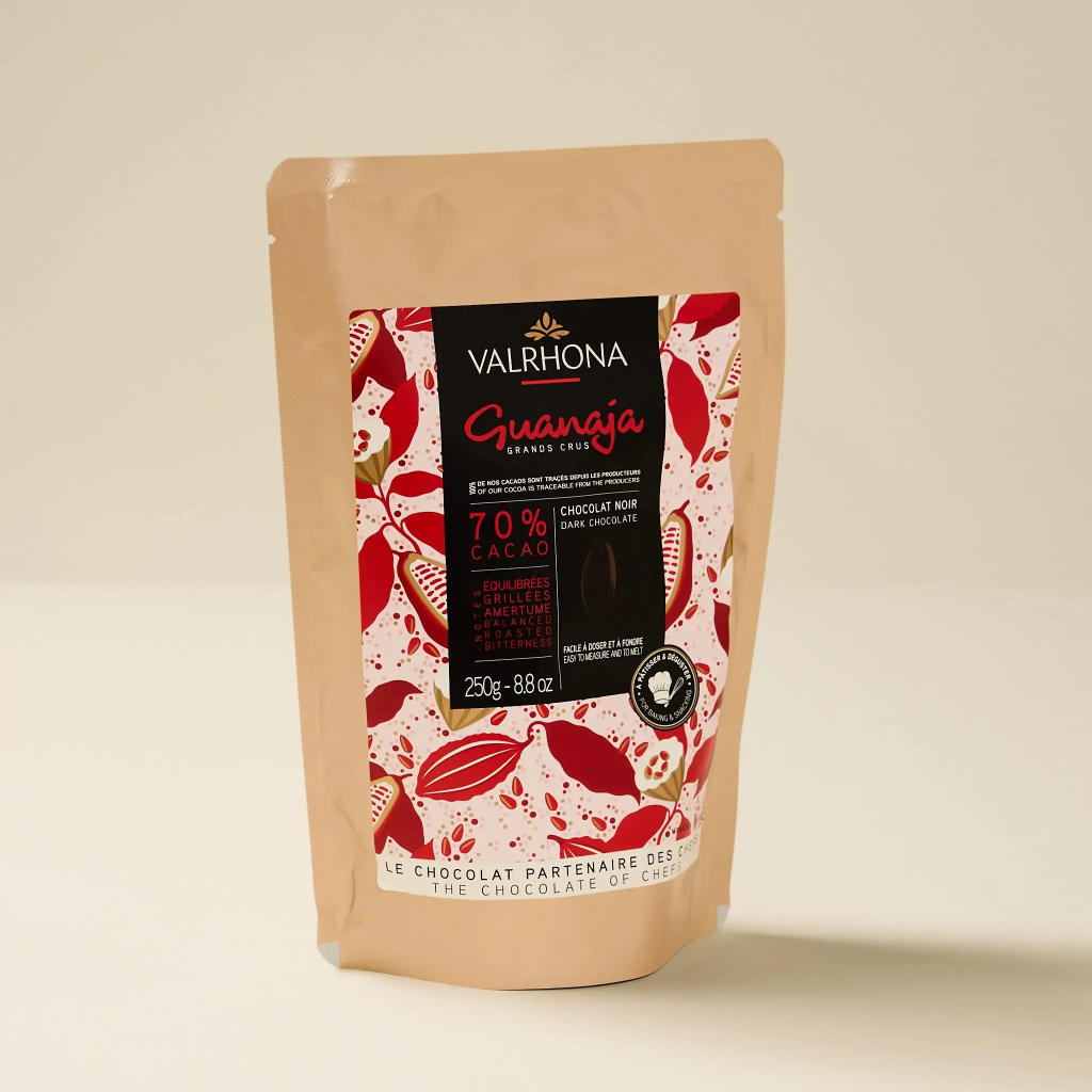 Chocolat guanaja noir 70% fève 250g Valrhona