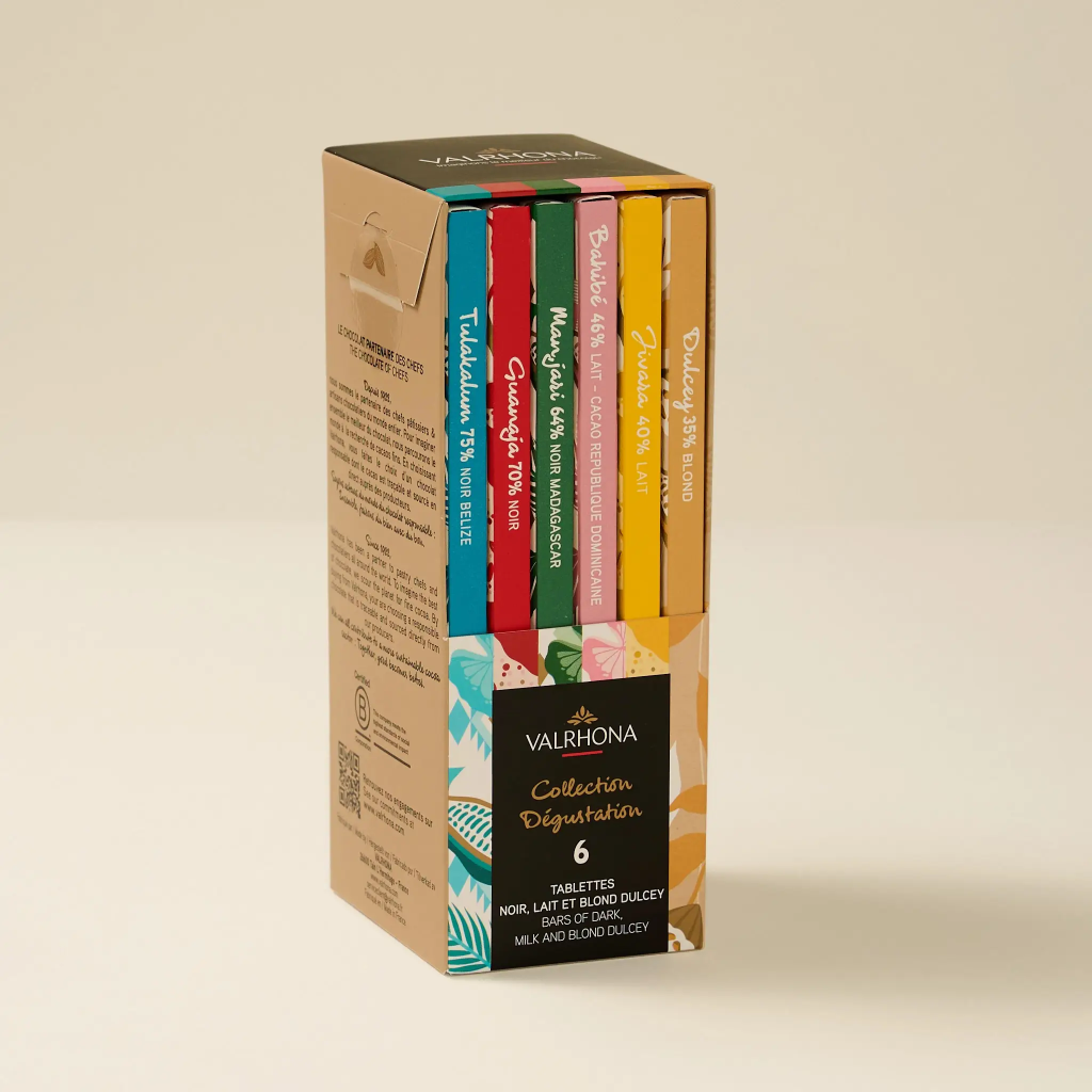 Coffret 6 Tablettes grands crus Valrhona