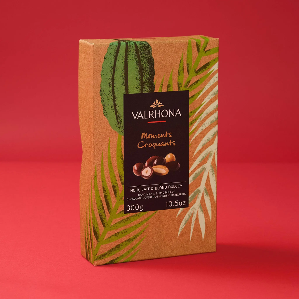 Coffret equinoxe noir/lait/dulcey 300g Valrhona