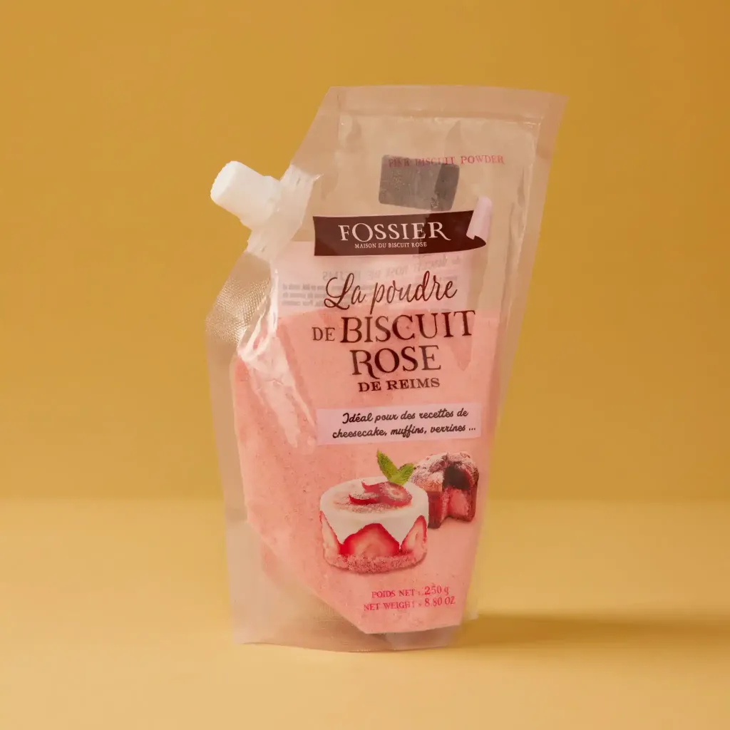 Poudre biscuit rose de reims   250g    fossier