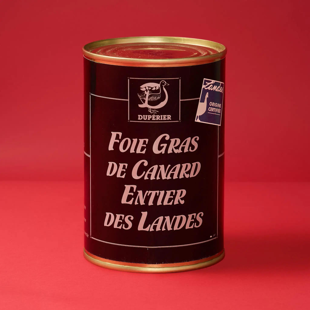 Duperrier Whole Duck Foie Gras 400g Tin