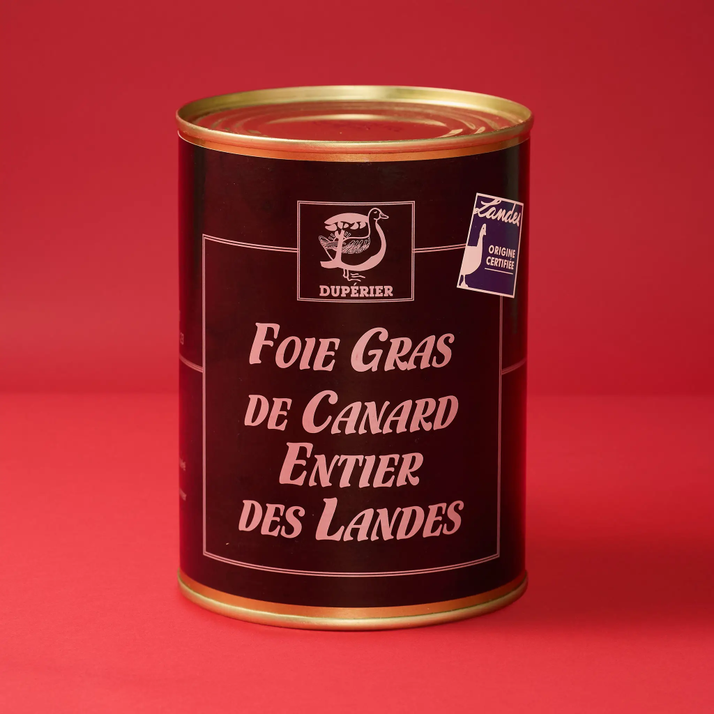 Duperrier Whole Duck Foie Gras 500g Tin