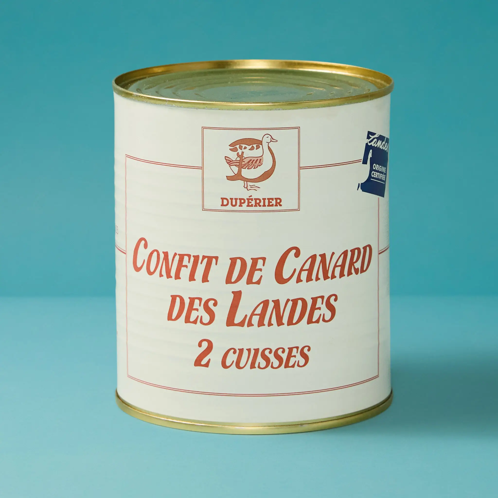 Duck confit, 2 legs, 800g, Duperrier