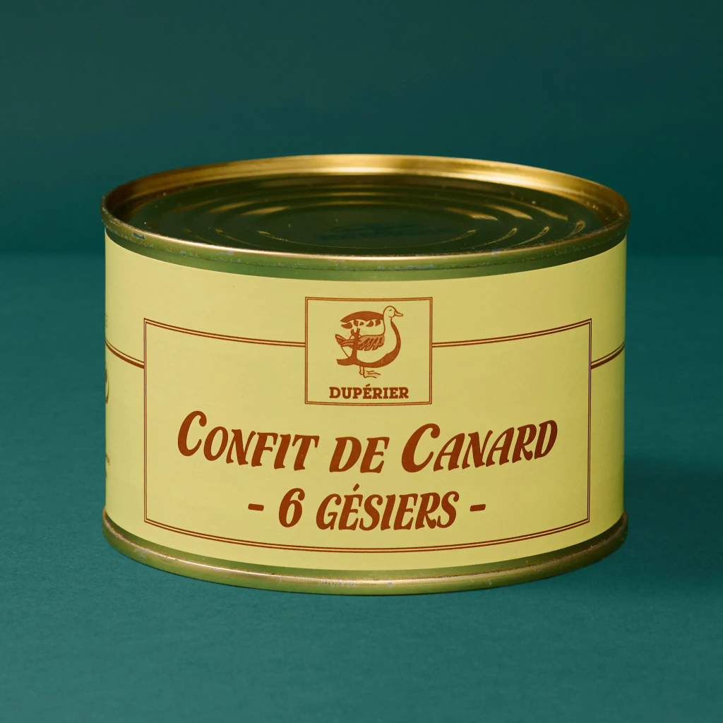 Confit 6 gésiers 390g Duperrier
