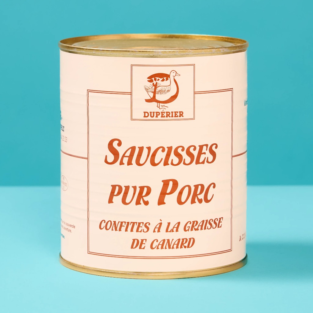 Saucisses confites 800g
