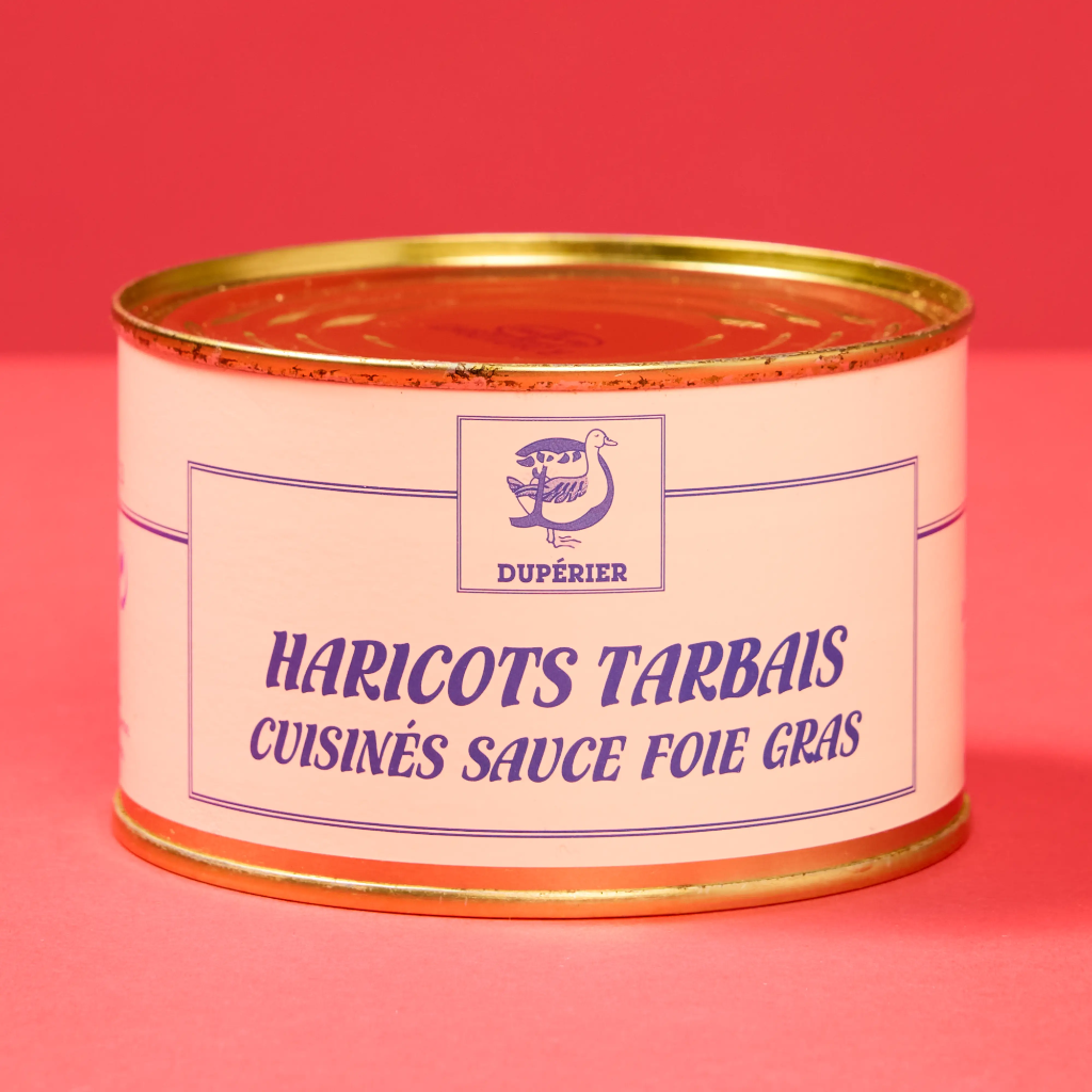 Haricots tarbais sauce foie gras     
