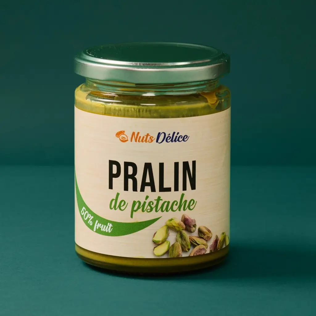 Praliné PISTACHE 50%  300g