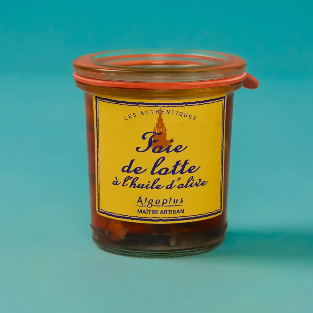 Préparation de foie de lotte à l’huile d’olive et fleur de sel.