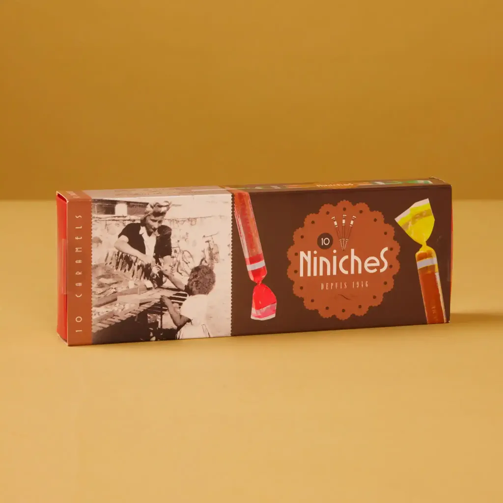 Case of 10 assorted caramel niniches (Armorine brand)