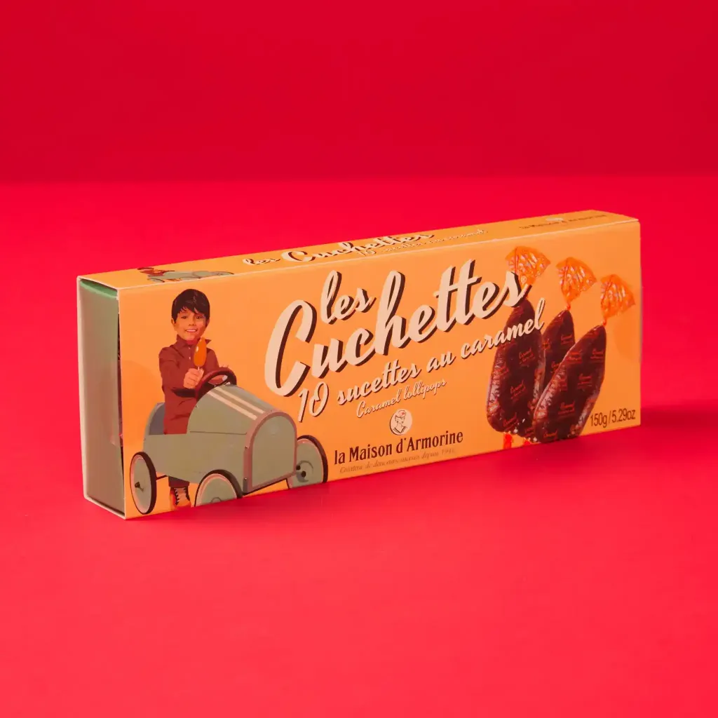 Case of 10 caramel butter lollipops Armorine