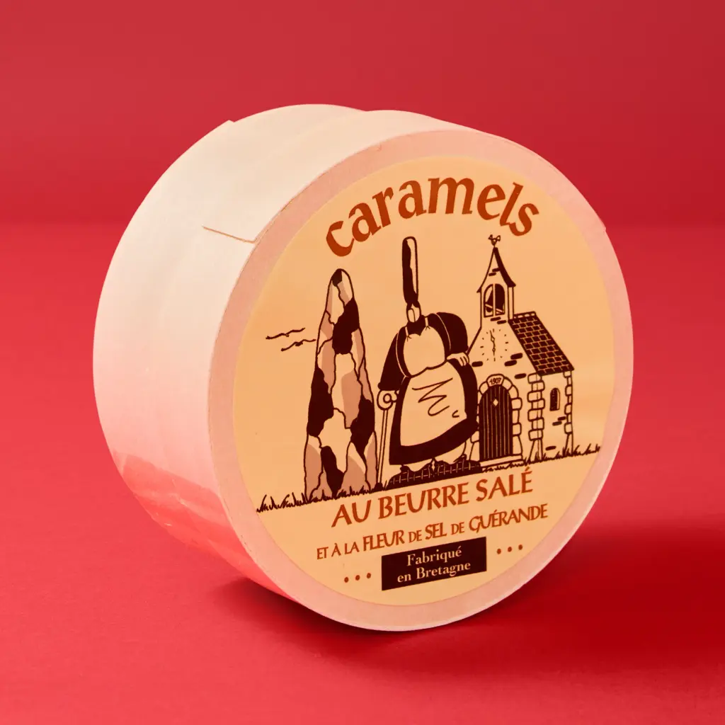 Mam Goudig wooden box caramels 180g