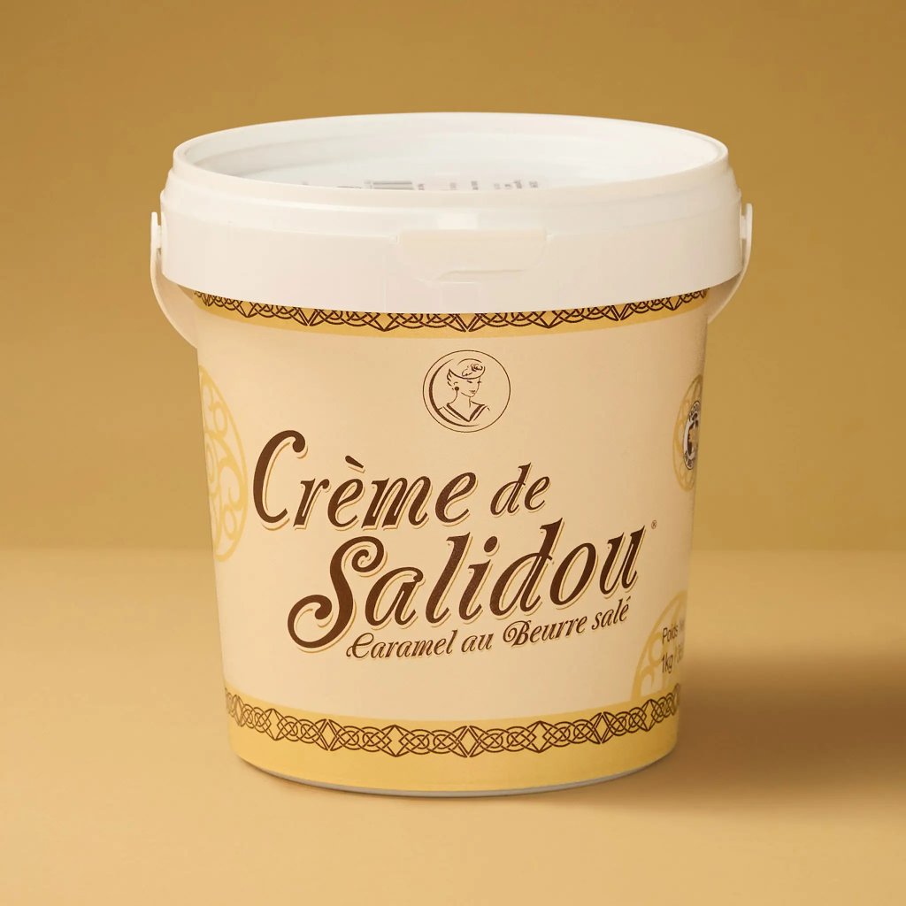 Salted caramel cream, 1kg bucket