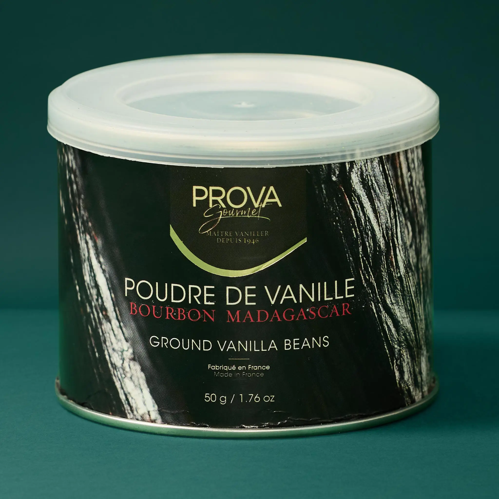 100% Bourbon Vanilla Powder from Madagascar, 50g box