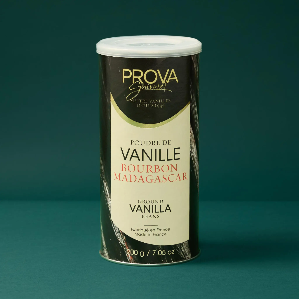100% Bourbon Vanilla Powder from Madagascar, 200g box