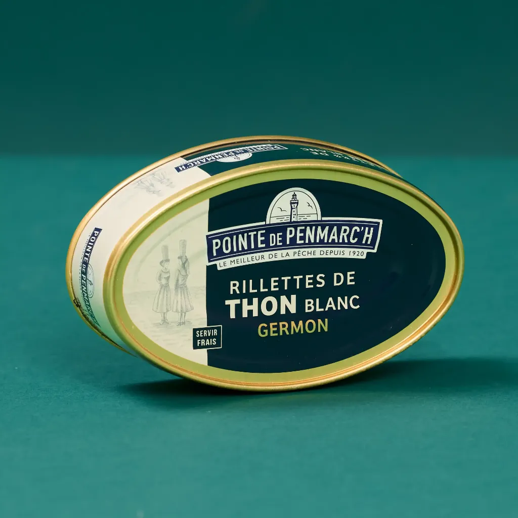 Tuna rillettes, oval tin, 115g, Penmarch