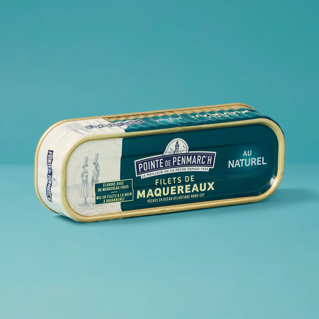 Mackerel fillets in their natural state, 1/4 Penmarch