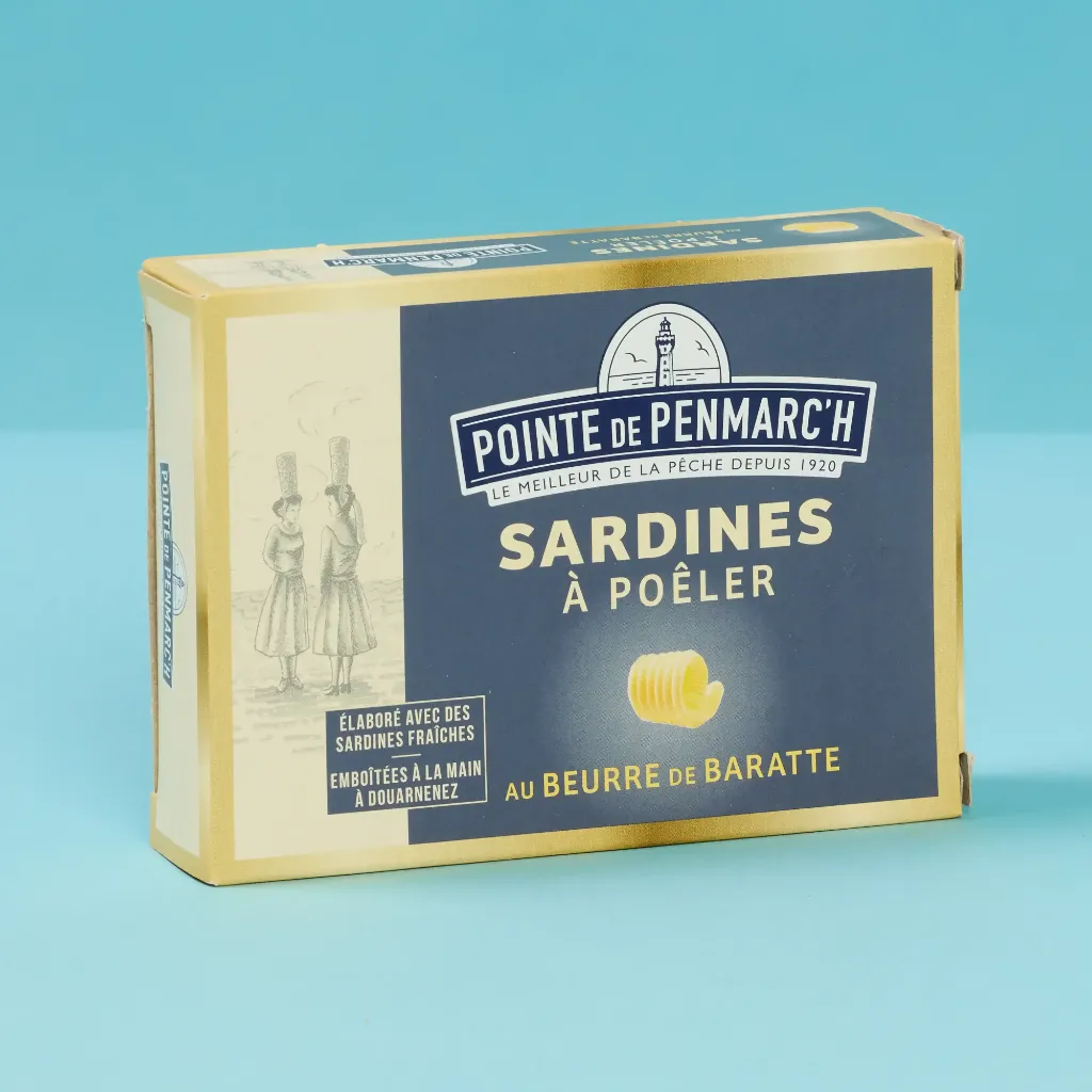 Sardines for pan-frying in butter/churned 115g Penmarch