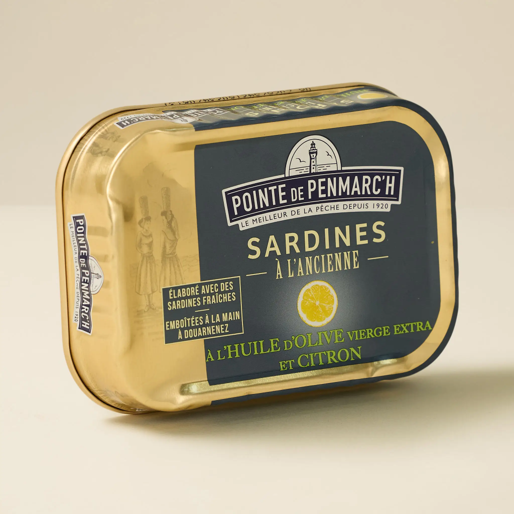 Sardines in olive oil with lemon, 115g Penmarch